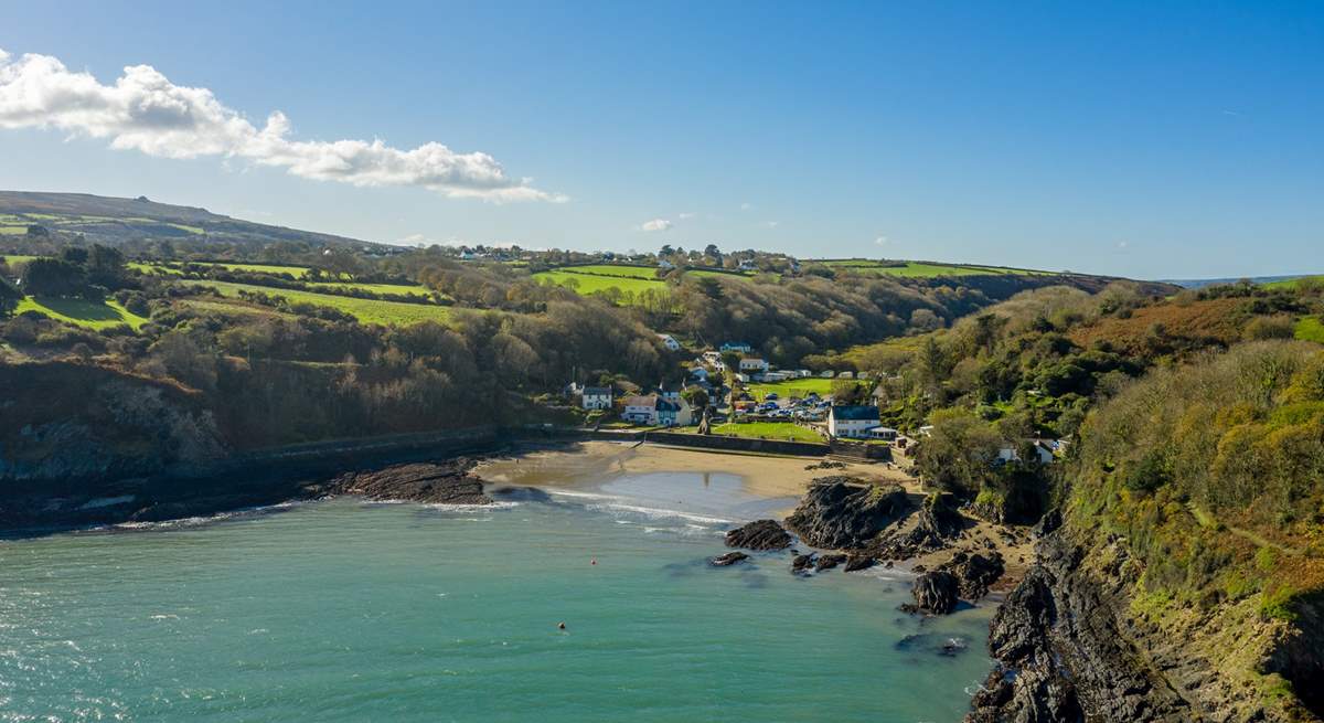 Beautiful Cwm Yr Eglwys beach is less than a 5-minute walk away. 