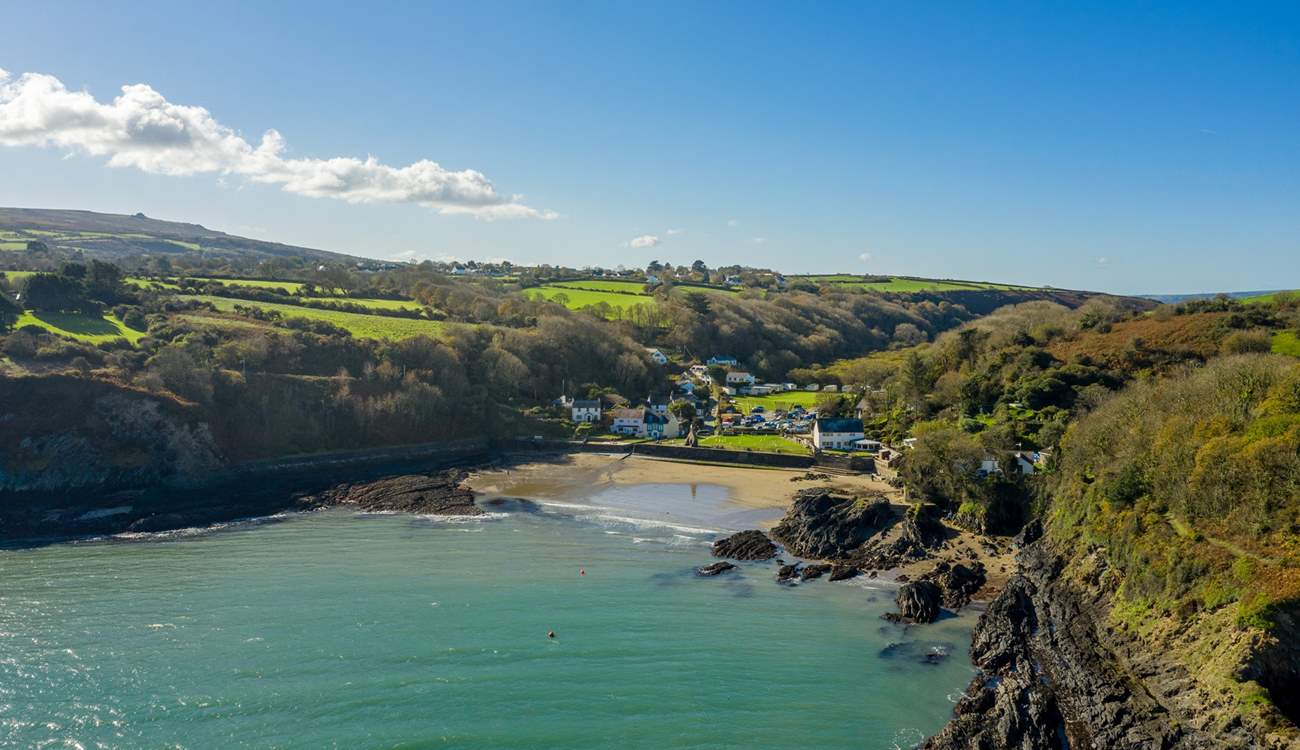 Beautiful Cwm Yr Eglwys beach is less than a 5-minute walk away. 