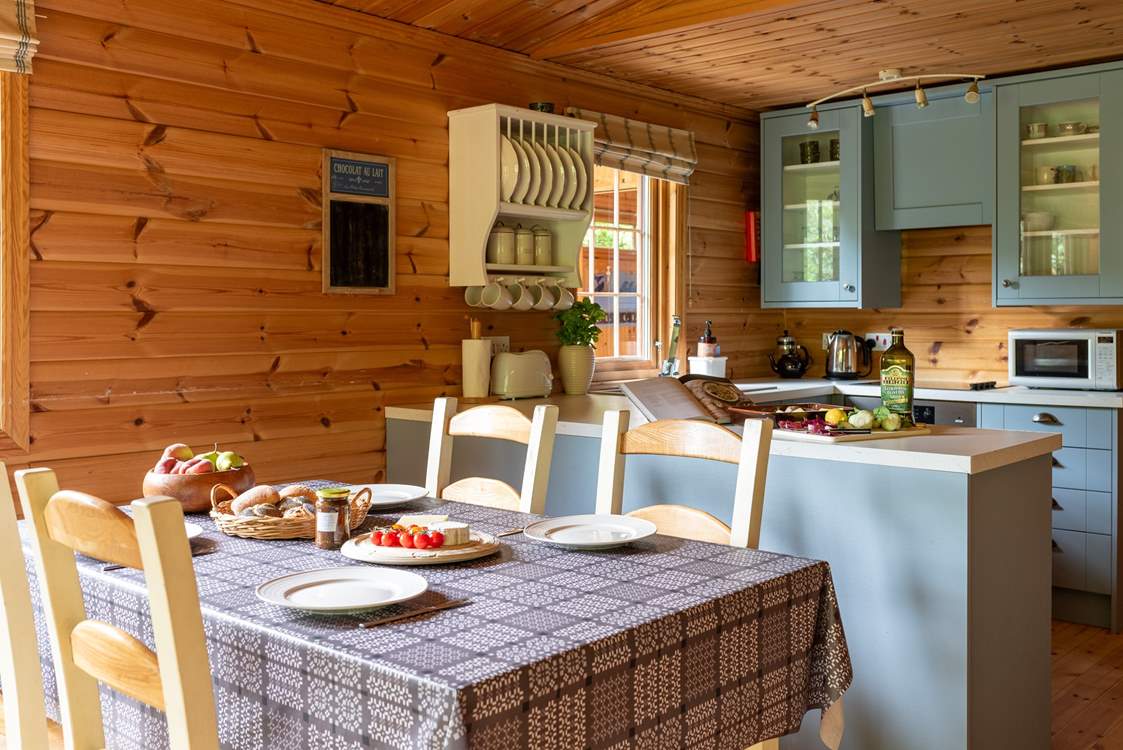 Take a seat at the dining table and enjoy sharing special stories from the day's adventures.