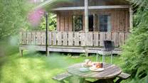 Or head outside and dine alfresco. 