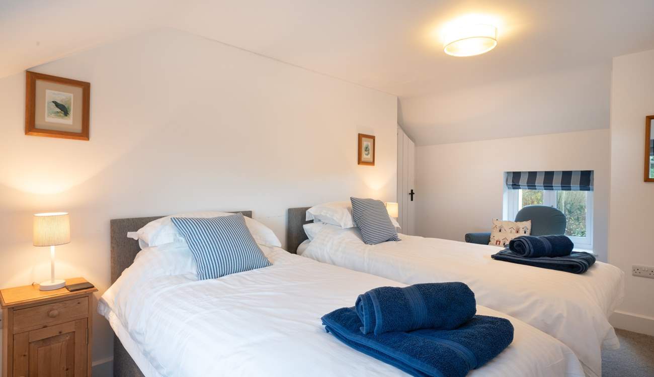 Bedroom 3 has a 'zip and link' bed which can be made up as a twin.