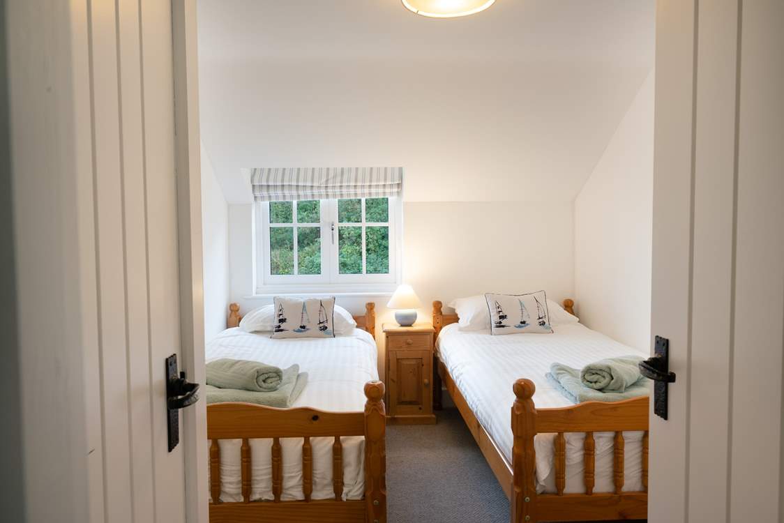 Bedroom 2 is a gorgeous twin room.