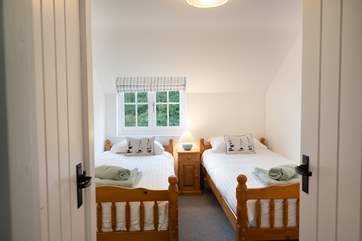 Bedroom 2 is a gorgeous twin room.
