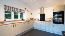 Light and airy spacious kitchen.