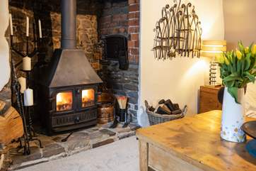 Sit back and relax in front of a roaring wood-burner.