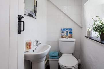There is a handy cloakroom on the first floor.