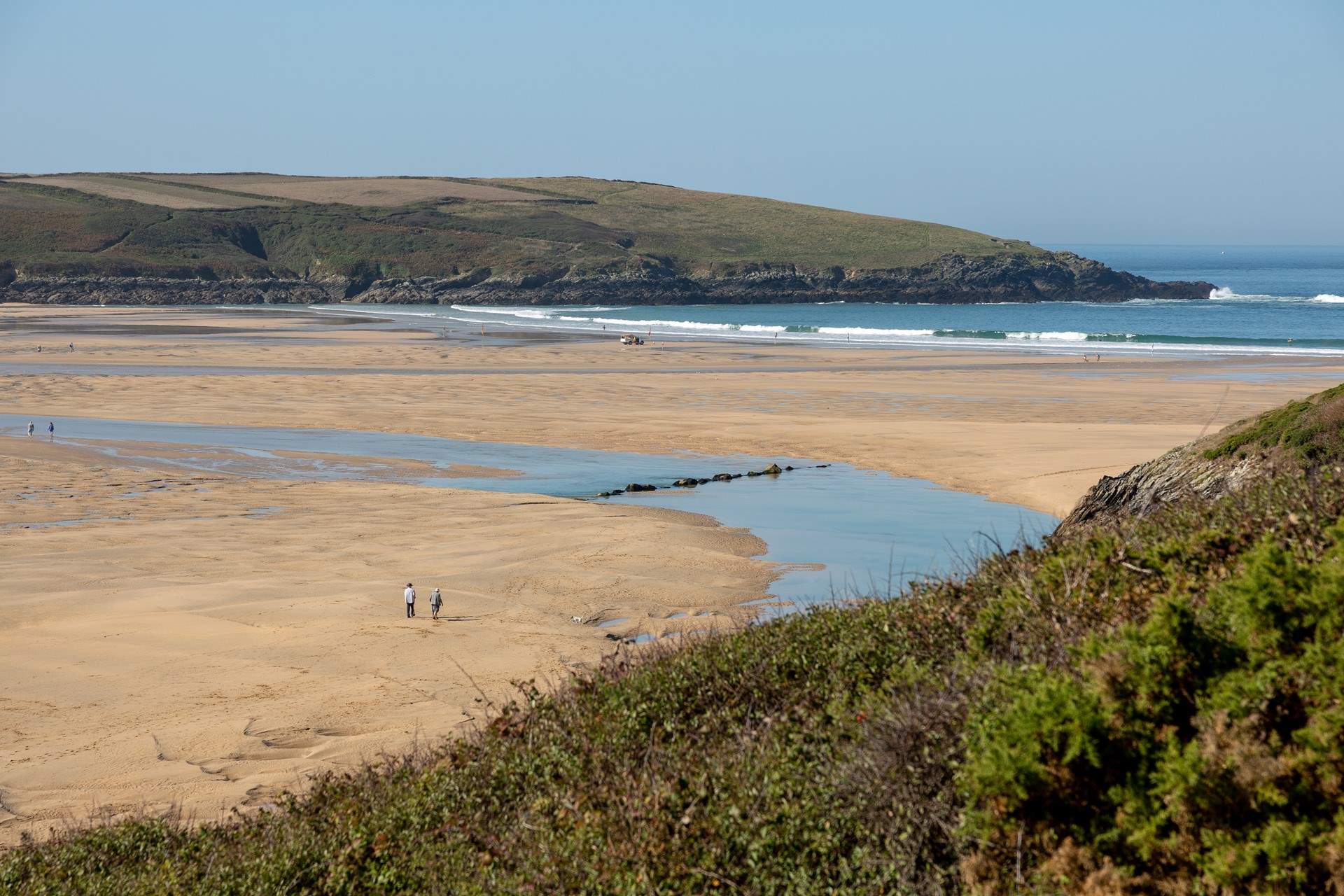 Crantock is a beautiful beach and is huge at low tide. 