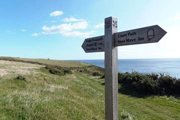 Enjoy the circular path along the coast path.