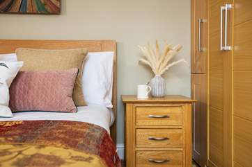 This bedroom offers a sense of calm and relaxation.