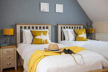 Bedroom 3 offers the perfect twin en suite shower-room with views to both the front and back of Orchard House.