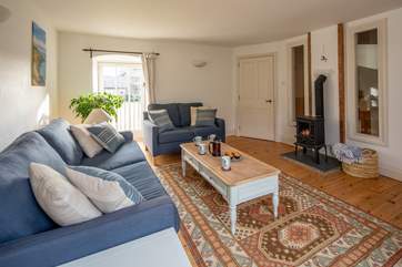 The sitting-room is so comfy and inviting.