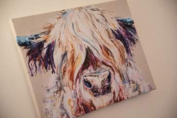 Fabulous art and decor can be found throughout the barn.