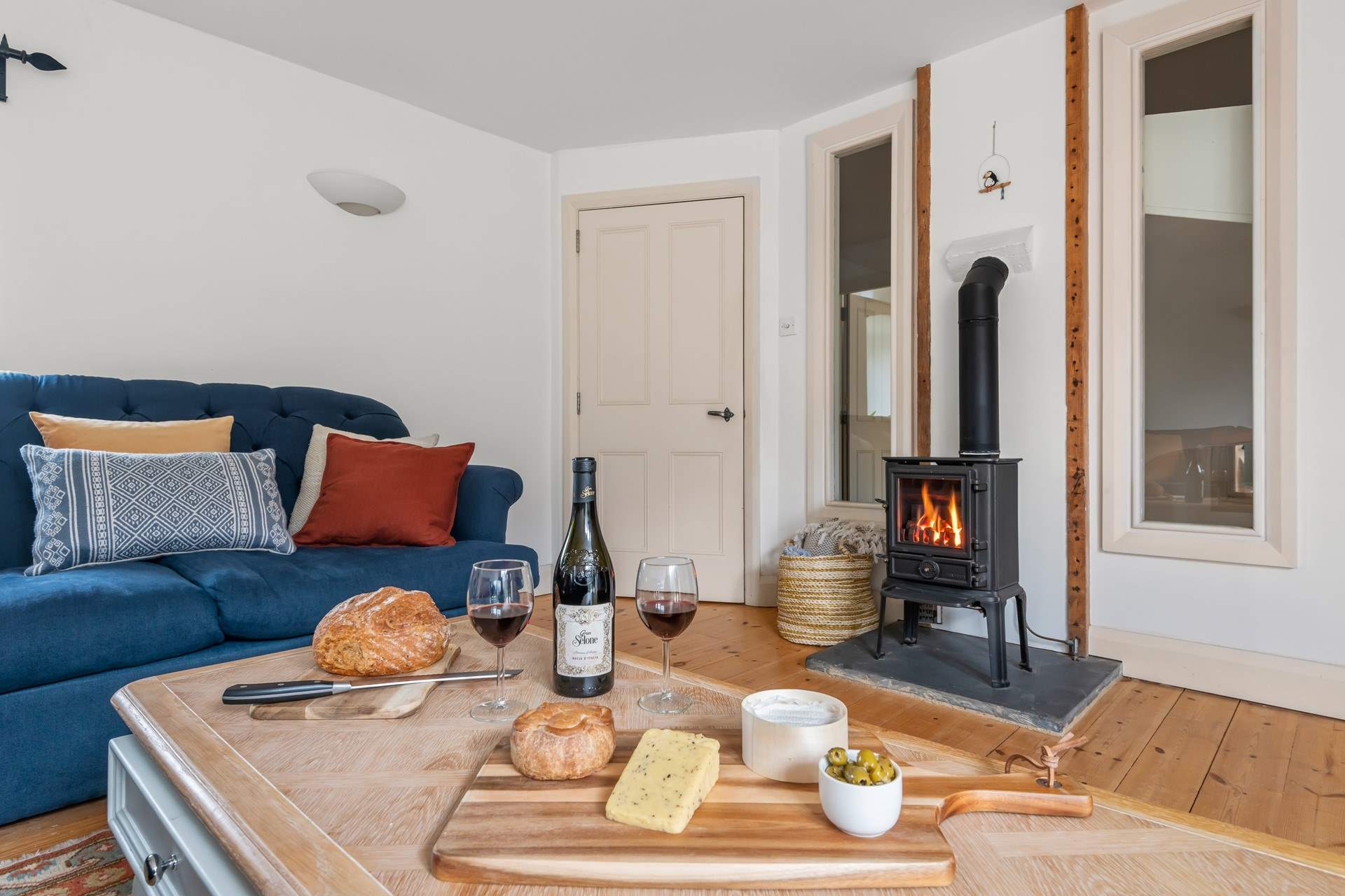 Light the wood-burner and relax.