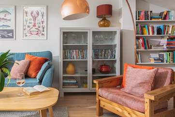 Cosy up on the sofa and watch a favourite movie, or read a book.