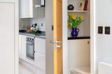 The handy cloakroom is located on the ground floor.
