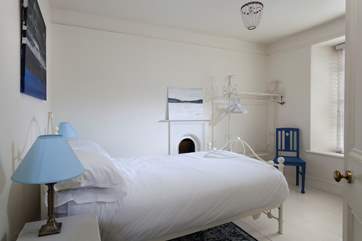 The light and airy second bedroom.