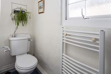 There is a handy loo on the ground floor.