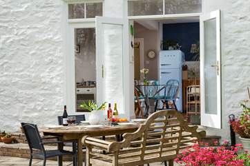 Enjoy a leisurely family lunch on the terrace.