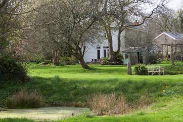 What a wonderful garden to explore, please take care by the pond.