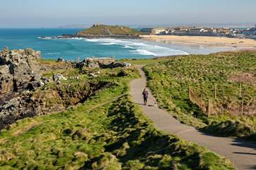 St Ives is a short drive away and has some of Cornwall's most popular beaches.