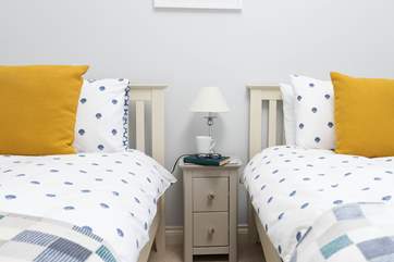 The perfect bedroom resting your weary limbs after a day exploring Falmouth.
