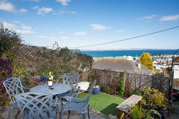 The outside terrace has the most amazing view of the busy fishing harbour below, where better to enjoy a morning cup of coffee or evening glass of wine,