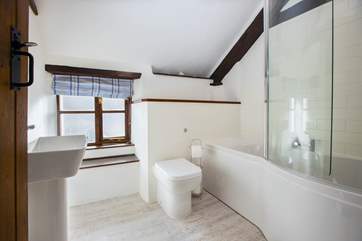 The main bathroom is on the first floor.