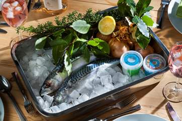 Fresh fish from Newlyn harbour.