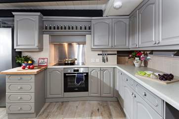 You have a large kitchen which is fabulous and well-equipped with all you need to cook up a feast.