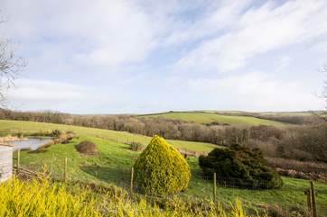 Wonderful countryside views can be enjoyed by all Woodlands Manor Farm guests.