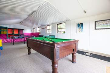 Fun for all ages in the games-room.