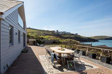 Your fully enclosed patio area is perfect for both relaxing in and enjoying dining al fresco.