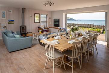 Serving up a feast at this glorious table is such a treat, especially with such special views.