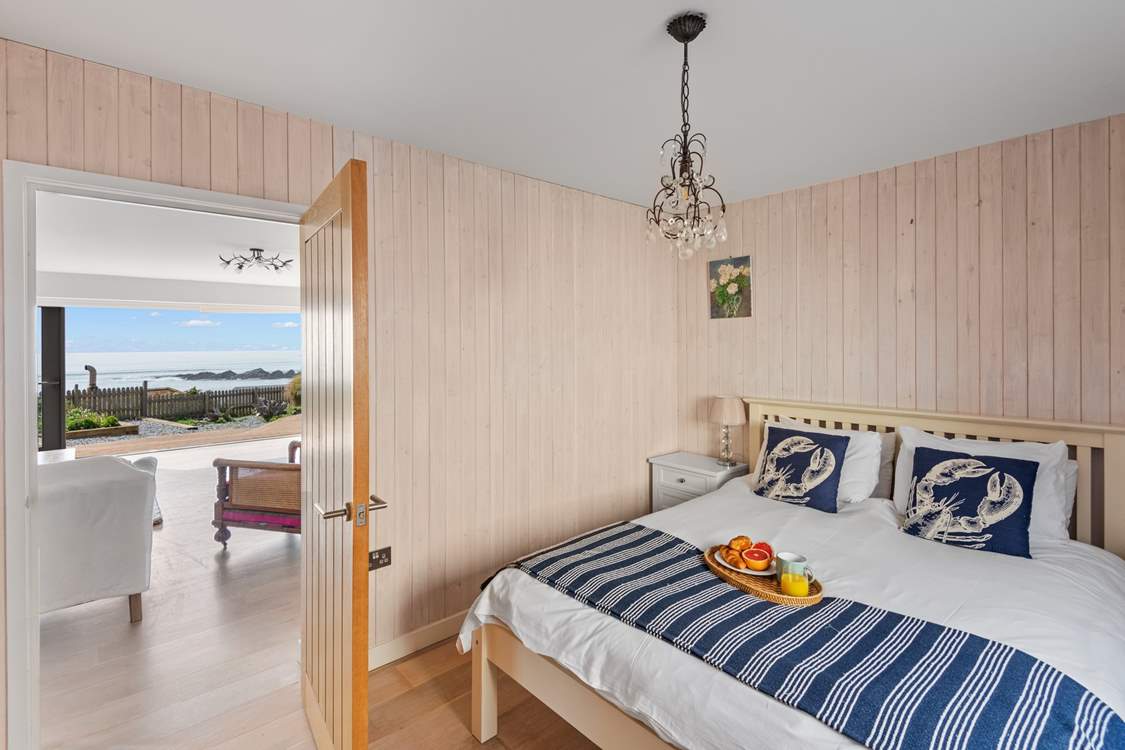 Easy access to bedroom 1 from the open-plan living area.