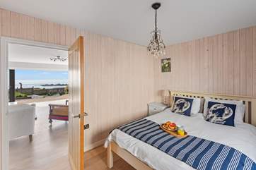 Easy access to bedroom 1 from the open-plan living area.