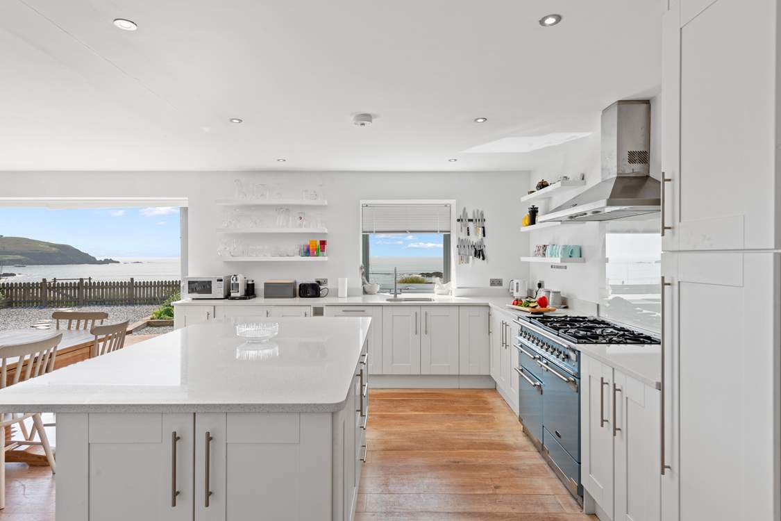 The kitchen is fully equipped and very spacious.