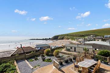 Your enclosed external space is vast. A great spot to let the little ones blow off the cobwebs, whilst staying within close proximity to you and within the gated grounds of the house.