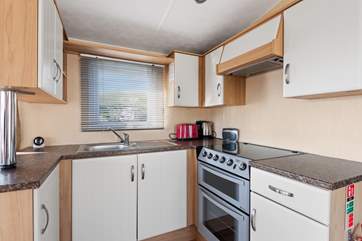 The Beach Hut kitchen area.
