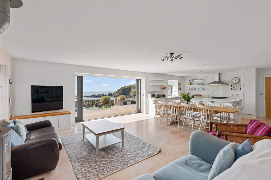 Take a seat and enjoy the glorious views and seaside feel.