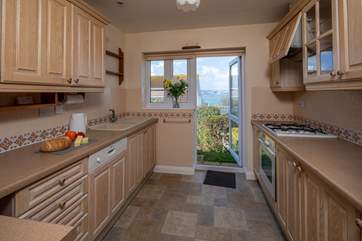 Swing open the kitchen door to be treated to these fabulous views and fresh sea air.