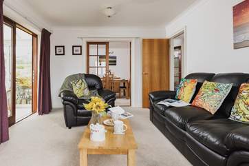 The sitting-room is a great space to unwind following a day of action.
