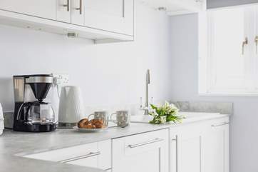 Rustle up breakfast in the lovely kitchen.