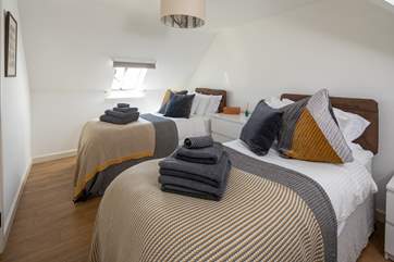 Super comfy beds and a view over the meadow, bliss.