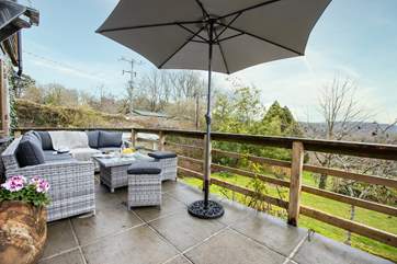 Relax outside from the best seat in the house.