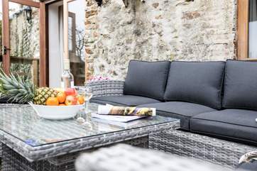 The garden furniture is sure to delight.