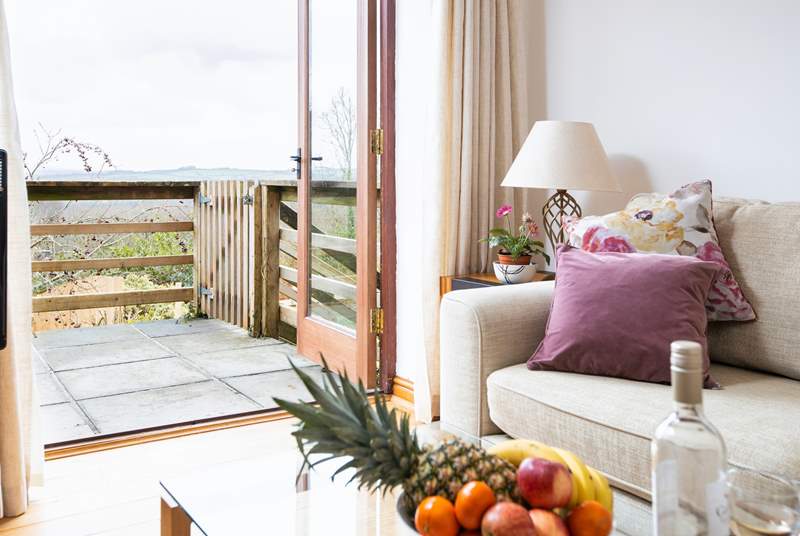 Wander out onto the patio and enjoy your morning coffee with this stunning countryside view.