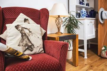Some lovely eclectic touches in the cottage.