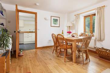 The lovely dining space.