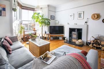 A lovely room to relax in with family or friends at any time of year.