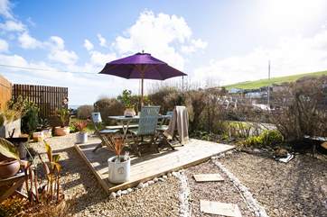 A deck with a view and a real sun-trap.